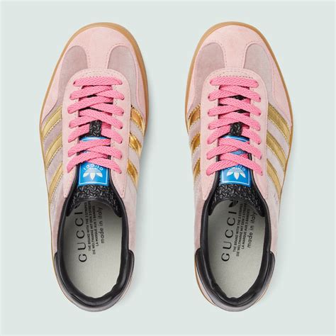 gucci adidas pink sneakers